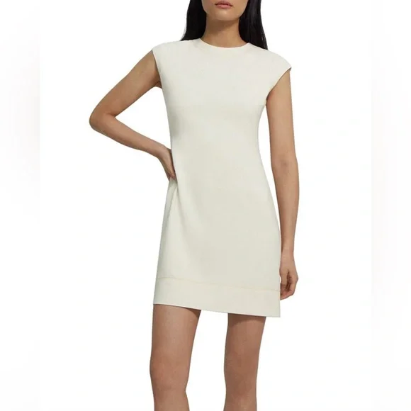 Embroidered Cap Sleeve Shift Dress by Theory